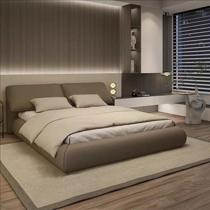 New Nữ Hoàng Kích Thước lưng-Bao Da Tùy Chỉnh Da Đầu Giường Vua Bộ Đồ Giường Khung Hiện Đại Lưu Trữ Giường Đôi Với Lưu Trữ Trong 2025 - Product Image 4