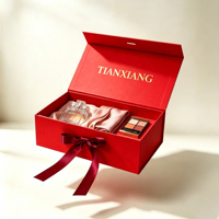 Boîte cadeau personnalisée en ruban de soie avec couvercle magnétique, boîte cadeau à fermeture magnétique, emballage de parfum, boîte cadeau pour bijoux, pour faire des achats, offrir des cadeaux