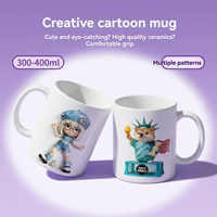 Taza de Café de Cerámica Rosa de 11 oz, Impresión a Todo Color con Diseños Clásicos Vintage, Sublimación para Tazas de 14 oz de Capacidad