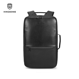 Kingsons Water Resistant Laptop <b>Backpack</b> <b>20L</b> Business Travel Men's Multifunctional Commuter <b>Backpack</b> Solid Color Blue And Black - Product Image 4