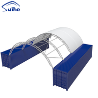 Carpa Contenedor Resistente de PVC Impermeable, Domo Contenedor para Almacenamiento y Uso Industrial