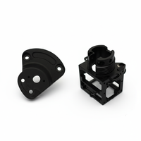 Support moteur en aluminium usiné CNC, anodisé noir, entièrement inspecté, pour assemblage de cavité optique d'équipement d'automatisation industrielle