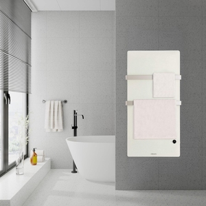 <span class=keywords><strong>Radiateur</strong></span> plat numérique Wi-Fi en verre 400W, télécommandé, autoportant, contrôlé par application, avec écran LCD - Product Image 6