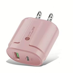 A+<b>C</b> Charger Box 20W QC3.0 <b>USB</b> Wall Charger US/EU Socket Travel Phone Charger for Iphone for Huawei for Samsung - Product Image 1