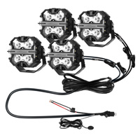 Kit Kabel Wiring MaXpeedingrods Seri Crosshair Lampu LED Tambahan untuk Mengemudi dengan DRL 4-PIN DT Plug