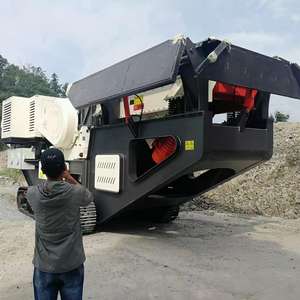 PE250X400 Portable Diesel Moteur Pierre Concasseur À Mâchoires Machine Nouvelle Condition Mobile Concasseur À Mâchoires Convoyeur D'alimentation Petit Moteur Engrenage PLC - Product Image 3