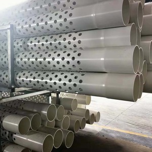 Suministro de agua UPVC Perforatle Pipe <span class=keywords><strong>Tubo</strong></span> de drenaje de <span class=keywords><strong>tubo</strong></span> de <span class=keywords><strong>PVC</strong></span> con tamaño de orificio personalizado - Product Image 6