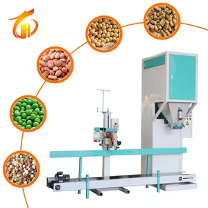 Máquina de embalagem multifuncional automática para alimentos, 50 kg, 30 kg, 25 kg, grãos, trigo, milho, arroz, feijão, ensacamento