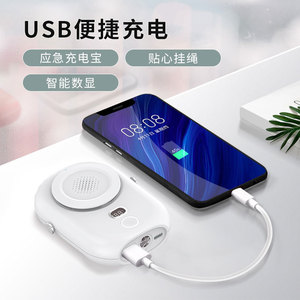 Portable Neck Fan Mini Bladeless USB Rechargeable Office Desktop Cooling Fan White Pink Green 6-8 Hours <b>Battery</b> Life - Product Image 3