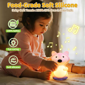 Lampe musicale mignonne, machine à bruit blanc pour bébé, veilleuse pour enfants, apaisante pour le sommeil, bruit blanc rechargeable, machine à sons pour le sommeil du bébé - Product Image 2