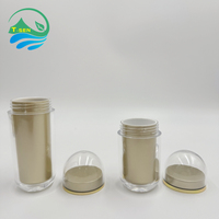 Flacon en plastique PS de qualité professionnelle 50g, vide, de luxe, pour médicaments, avec bouchon double couche, pour vitamines, pilules et capsules nutritionnelles