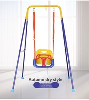 Balançoire intérieure moderne en bois massif pour tout-petits de 2 à 3 ans, sauteur multifonction manuel, capacité de charge de 12 kg, unisexe