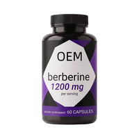 Capsules de Berbérine OEM 1200mg Haute Puissance – Soutien Métabolique et Gestion Énergétique pour la Glycémie et le Contrôle du Poids – 60 Gélules