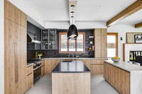 Armoires de cuisine et de rangement en bois plaqué, sur mesure, design de luxe 100% personnalisé
