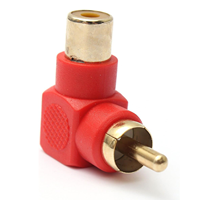 RCA Mâle à Femelle Adaptateur à Angle Droit pour Subwoofer Audio Connexion