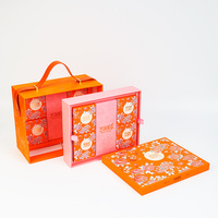 Boîte cadeau pliable en gros avec poignée pour produits de boulangerie faits maison, impression couleur personnalisée pour pack cadeau d'anniversaire