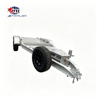 Remorque de transport de mini-pelles et excavatrices robuste en aluminium à double essieu de 20 pieds