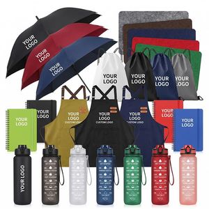 Ensemble cadeau promotionnel personnalisé avec logo : T-shirt, parapluie, bouteille d'eau, sac, chapeau – Cadeaux d'entreprise en gros pour événements d'équipe et branding - Product Image 3