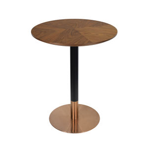 Pieds <span class=keywords><strong>de</strong></span> table à manger modernes en acier inoxydable brossé or rose avec plateau en MDF, table à manger commerciale pour <span class=keywords><strong>restaurant</strong></span>, café, hôtel - Product Image 2