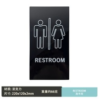 Panneaux tactiles en braille personnalisés, acrylique, autocollants, imperméables, 2 mm d'épaisseur, bleu/noir, à fixer au mur, pour les toilettes, les bureaux