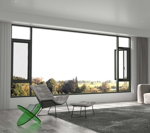 Pháp Matt Đen Nhôm kính cửa sổ hiện đại chống bão an ninh Swing gấp mở louver rèm cửa phòng tắm - Product Image 5