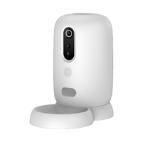 Distributeur automatique de nourriture pour chat et chien de haute qualité avec caméra Wi-Fi, distributeur intelligent de friandises pour animaux de compagnie avec contrôle par application et fonction de programmation, avec bols