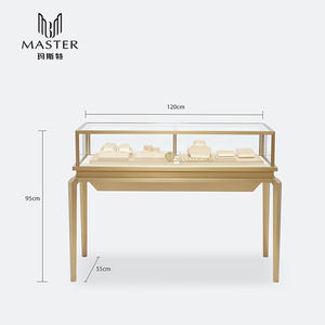 Vitrines de montres verrouillables en gros d'usine, éclairage LED, design d'intérieur de bijouterie, vitrine en verre trempé résistant - Product Image 5