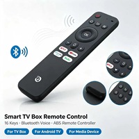16-Tasten Sprachfernbedienung ABS-Kunststoffgehäuse für Smart TV Box OEM ODM Anpassbar Unterstützt Kundenspezifische Anpassung