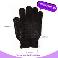 Gants de protection des mains résistants à la chaleur à 5 doigts avec bosses en silicone pour outil de coiffure ou gobelet de sublimation