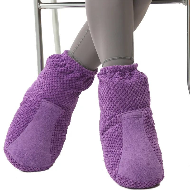 Heated Slippers Microwave Heated Feet Warmers Heating Pad Portable Massaging Warming Bottie