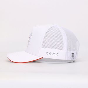 Casquette de camionneur tissée personnalisée à 5 panneaux avec dos en maille Casquette de mode Hip Hop pour les sports de plein air et les voyages Casquette en maille décontractée - Product Image 3