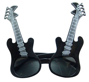 Gafas <span class=keywords><strong>de</strong></span> Sol <span class=keywords><strong>de</strong></span> fiesta <span class=keywords><strong>de</strong></span> música <span class=keywords><strong>loca</strong></span> con forma <span class=keywords><strong>de</strong></span> guitarra <span class=keywords><strong>de</strong></span> plástico para fiesta <span class=keywords><strong>de</strong></span> Halloween - Product Image 1