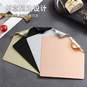 Creative Cake Plate Square Aluminum Dessert Tray For Baking Display - Product Image 5