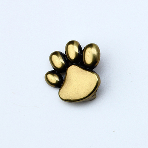 Charme de collier en alliage de luxe en forme de <span class=keywords><strong>patte</strong></span> de <span class=keywords><strong>chien</strong></span>, <span class=keywords><strong>empreinte</strong></span> de <span class=keywords><strong>patte</strong></span> de 15 mm, trou de 10 mm, accessoires pour animaux de compagnie DIY pour chiens et chats, couleurs assorties - Product Image 5