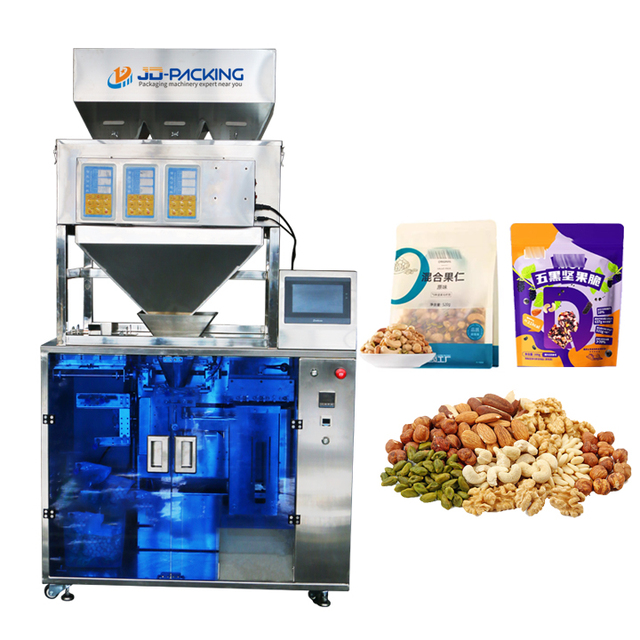 Automatic Cashew Peanut Pistachio Walnut Nuts Premade Bag Packing Machine Zipper Pouch Stand up Pouch Doypack Packaging Machine