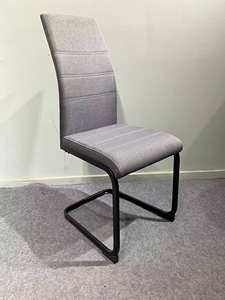 Modern High Back Fabric Home Furniture Dining <b>Chair</b> With Metal Legs for Restaurant - Product Image 2