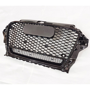Grille avant pour Audi <span class=keywords><strong>A3</strong></span>/S3 mise à niveau RS3 Cool pleine maille nid d'abeille avant Design nouveau matériau ABS 2013 2014 2015 <span class=keywords><strong>A3</strong></span> <span class=keywords><strong>8V</strong></span> - Product Image 1