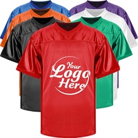 Camiseta de Fútbol Sublimada Personalizada con Cuello en V, Malla Transpirable, Uniforme de Práctica de Manga Corta Unisex para Adultos con Logotipo en la Parte Delantera