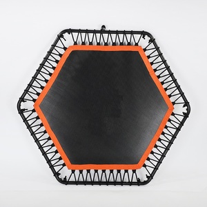 Trampolino Fitness Esagonale Economico da 48 Pollici con Maniglia per Ginnastica e Salto - Product Image 4