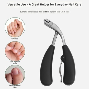 Manual Nail Clipper Cutter with <b>Toe</b> <b>Separator</b> and Cuticle Hook for Everyday Nail Care - Product Image 1