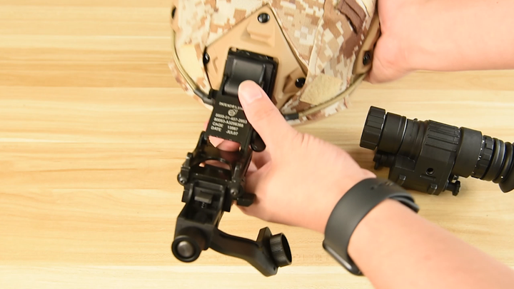 Kit De Fixation Pour Casque Tactique – Bras Rhino Métal, Angle Réglable, Compatible PVS14 PVS7, Pour Airsoft/militaire
