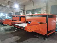 Nouvelle presse à chaud automatique à double station pour sublimation, machine de transfert thermique pneumatique pour vêtements 100x120cm