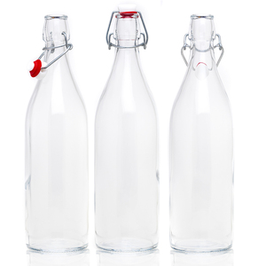 <span class=keywords><strong>Prix</strong></span> compétitif en stock Bouteilles de jus en verre à bouchon basculant avec couvercles 250 ml - 1 L - Product Image 2
