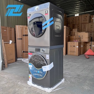 Lave-linge commercial entièrement automatique 12+13 kg avec sécheuse intégrée pour usage domestique – Ensemble complet pour le lavage du linge - Product Image 4