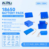 Baterai Isi Ulang 18650 3.7V 2000mAh Khusus untuk Peralatan Listrik Paket Baterai Lithium Dengan PCB BMS Bersertifikasi RoHS CE