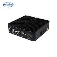 Mini PC pas cher DDR4 SSD HDD Micro ordinateur industriel sans ventilateur Mini PC noir pour entreprise DC 12V Intel Core PC personnalisé