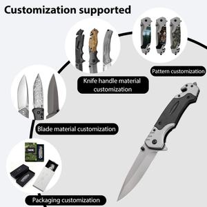 มีดพับสแตนเลสอเนกประสงค์ King Customizable OEM ใบมีดไม่สามารถปรับได้ ความยาวรวม 230 มม. สำหรับกิจกรรมกลางแจ้ง - Product Image 3