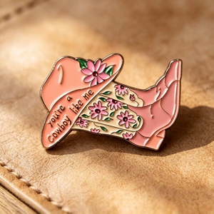 Broche, badge, fleur, accessoires pour chapeaux, vêtements et sacs, avec motifs de paroles créatives et originales, style <span class=keywords><strong>Western</strong></span> Cowboy, cadeau pour amis et cadeaux de fêtes - Product Image 5