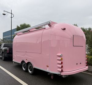 Remolque de comida para exteriores de acero inoxidable cerrado, carrito de perritos calientes, camión de restaurante, remolque de hielo al por menor, tienda de comida para <span class=keywords><strong>Pizza</strong></span>, Hotel y café - Product Image 1