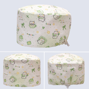Nuevo patrón sombrero médico Unisex 100% algodón grueso gorros estéticos pelos largos transpirable gorra de <span class=keywords><strong>cirujano</strong></span> Dental para médicos - Product Image 2